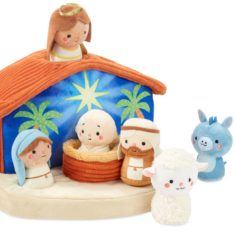 Nativity Scene Plush Toy Set for Kids upclose view image number 4