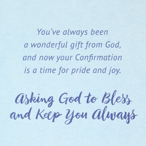 Wonderful Gift From God Confirmation Card for Godson, 