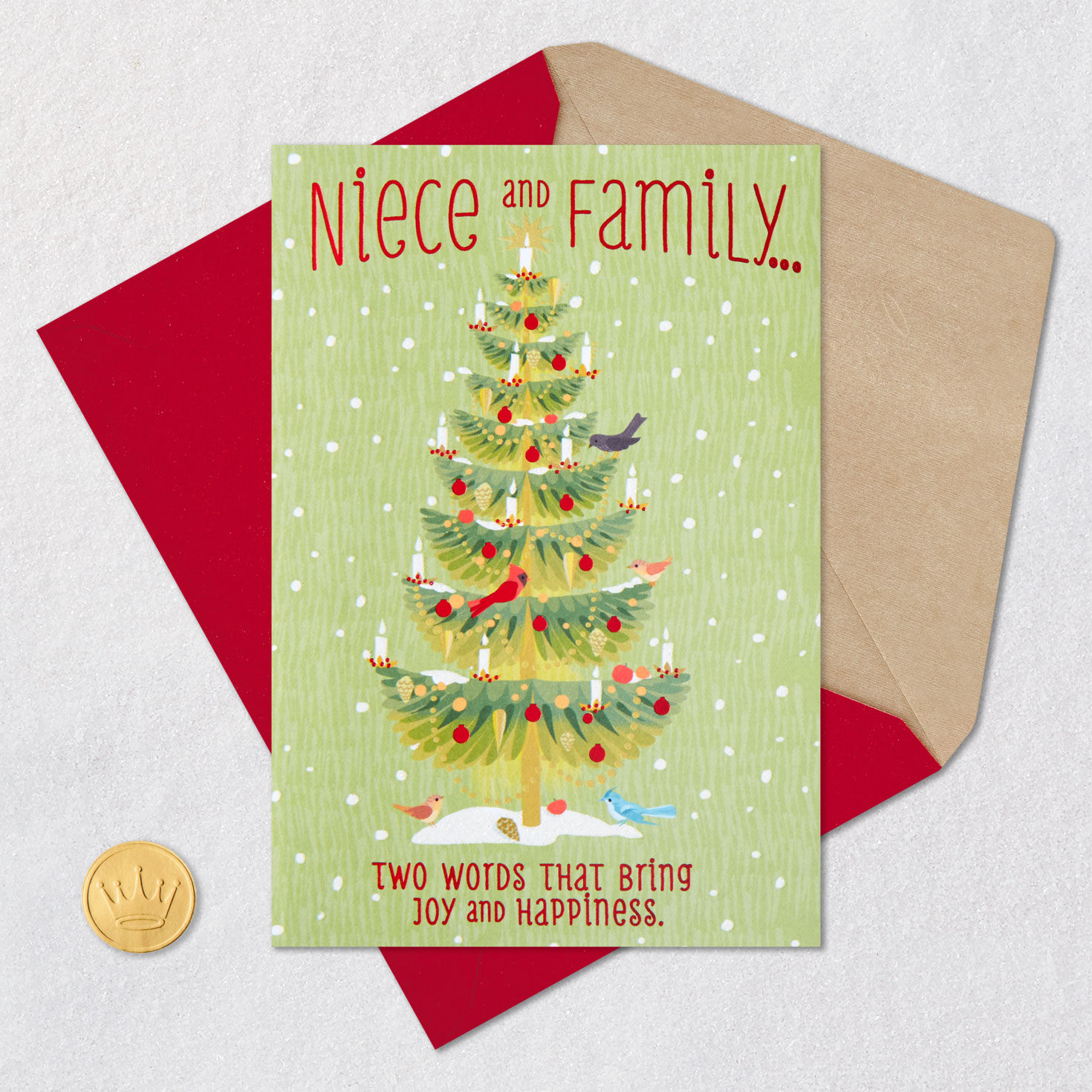 Joy and Happiness Christmas Card for Niece and Family for only USD 3.59 | Hallmark