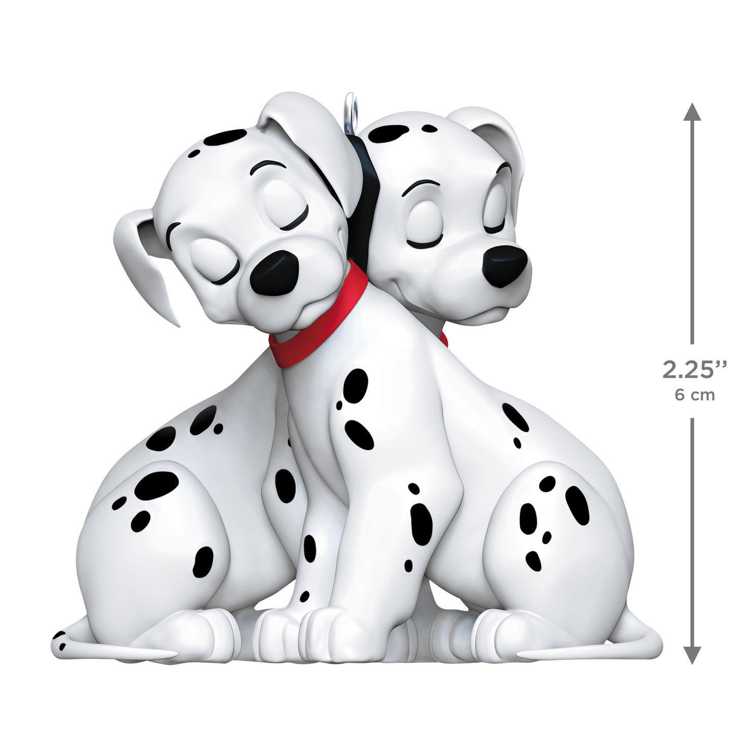Disney Dalmatians Snuggling Keepsake Ornament measurement image number 3