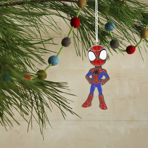 Marvel Spidey and his Amazing Friends Spidey Moving Metal Hallmark Ornament, 