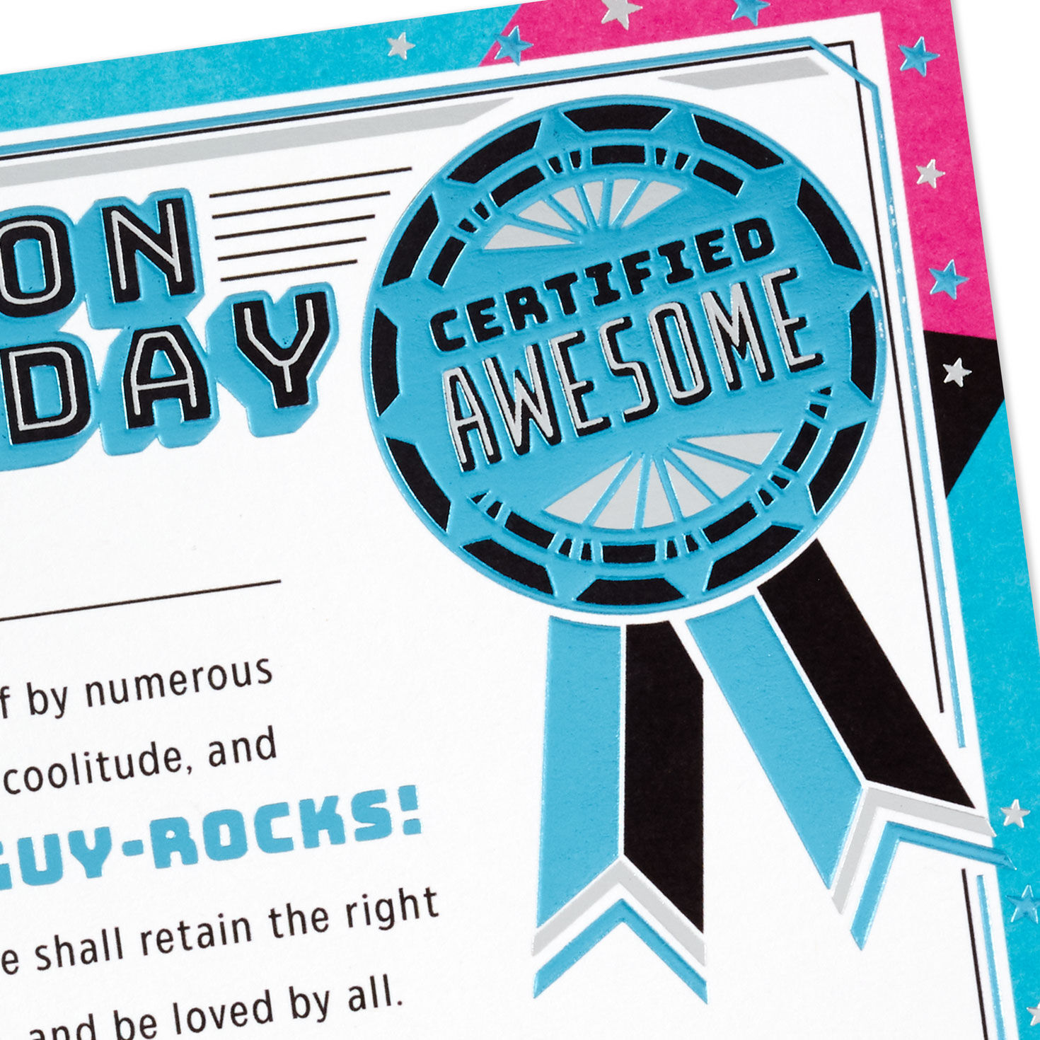 Best Son Customizable Birthday Card With Fill-in-the-Blank Certificate for only USD 4.59 | Hallmark