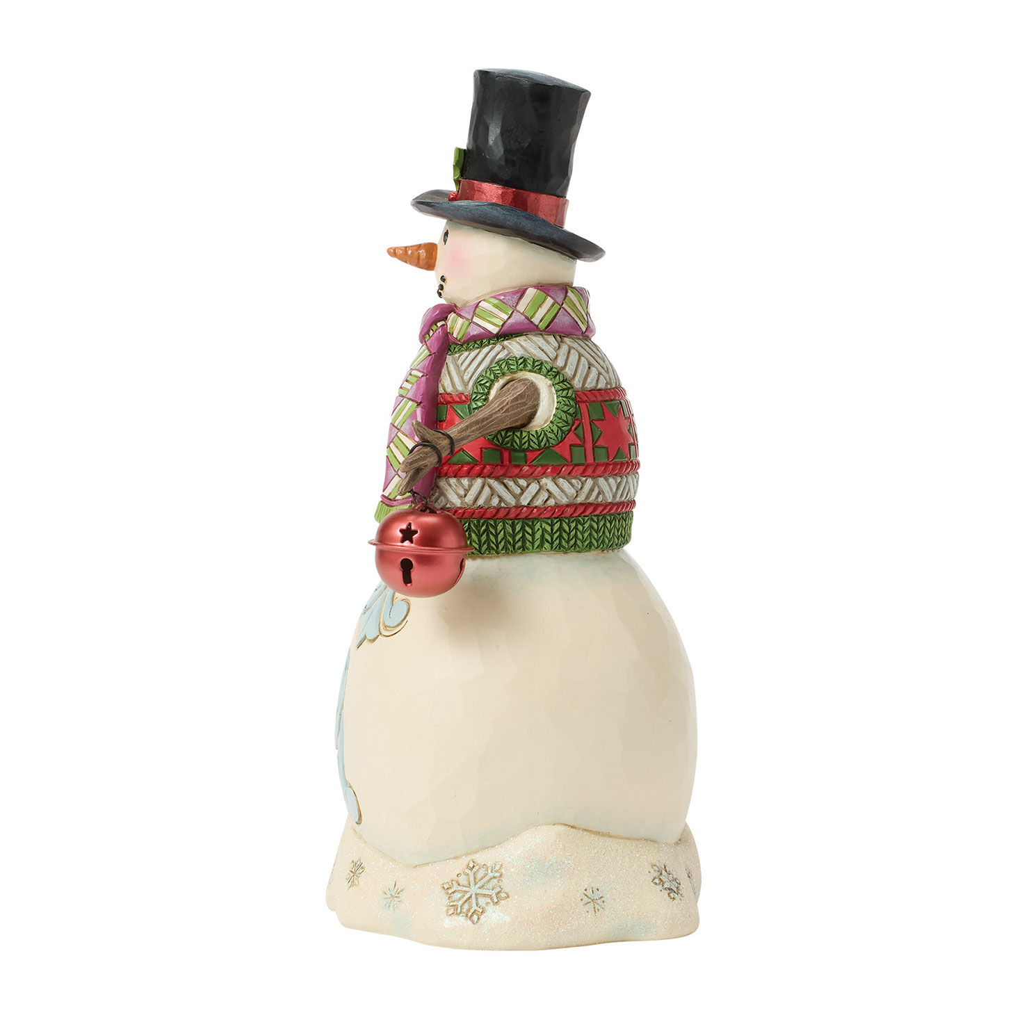 Welcome Winter Sign Snowman Jim Shore Statue side image number 3