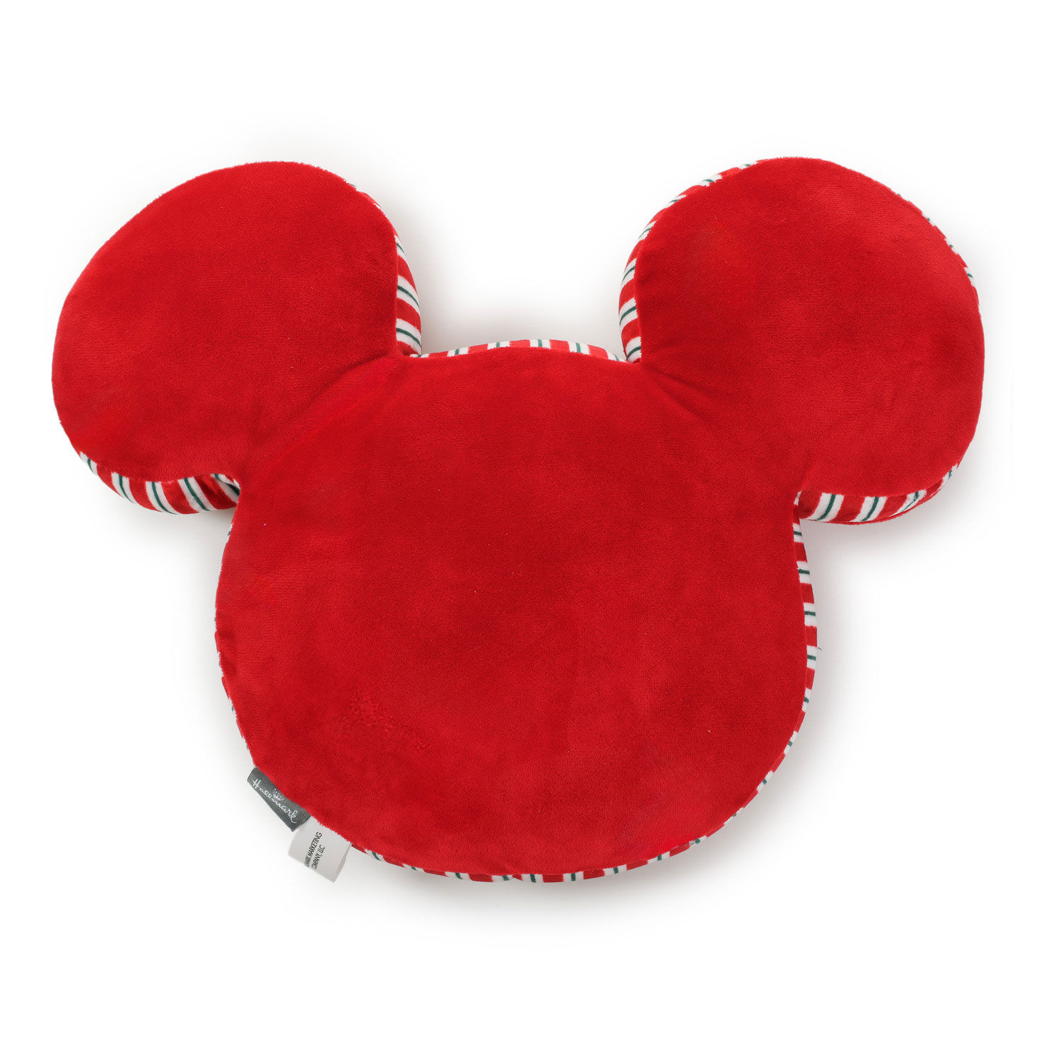 Gingerbread Mickey Mouse Face Pillow Back image number 2