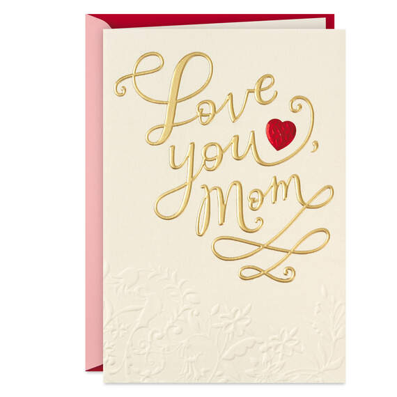 Love You, Mom Valentine's Day Card