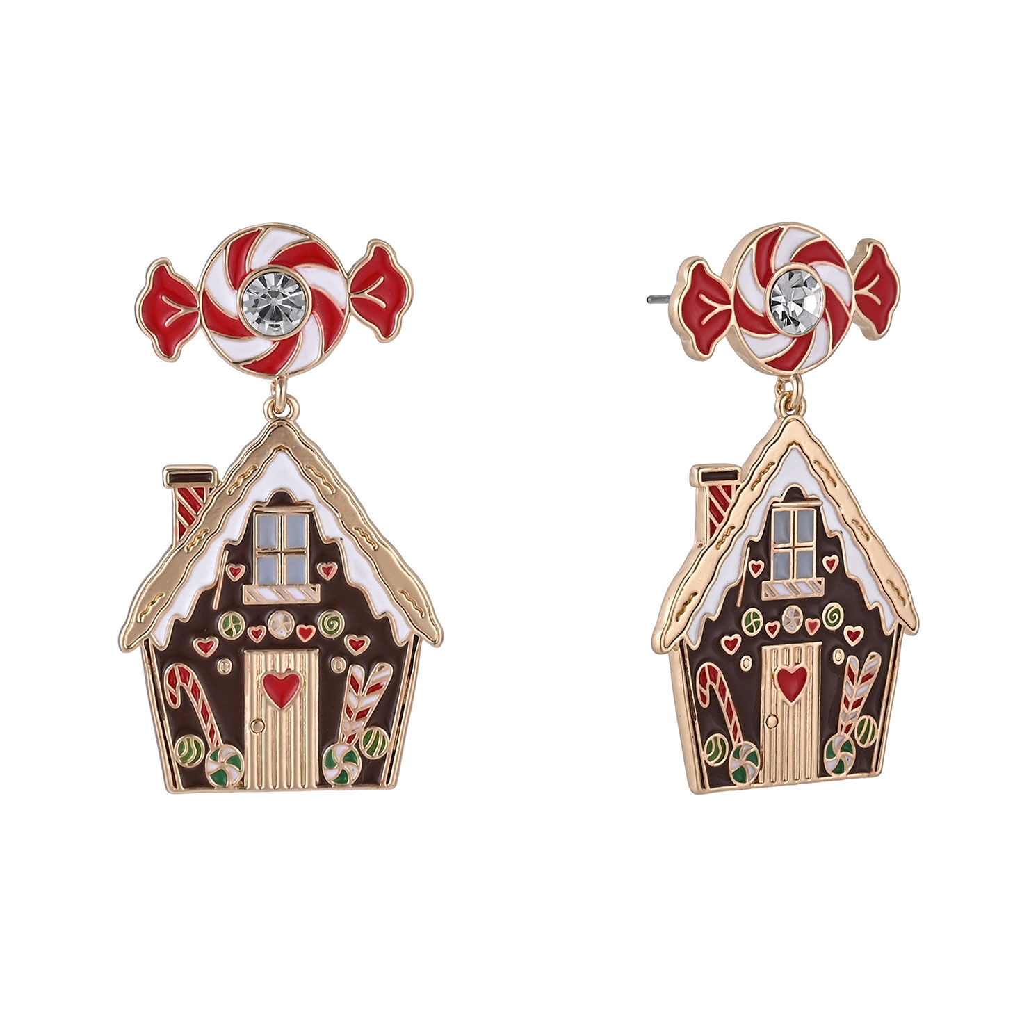 Gingerbread House Earrings