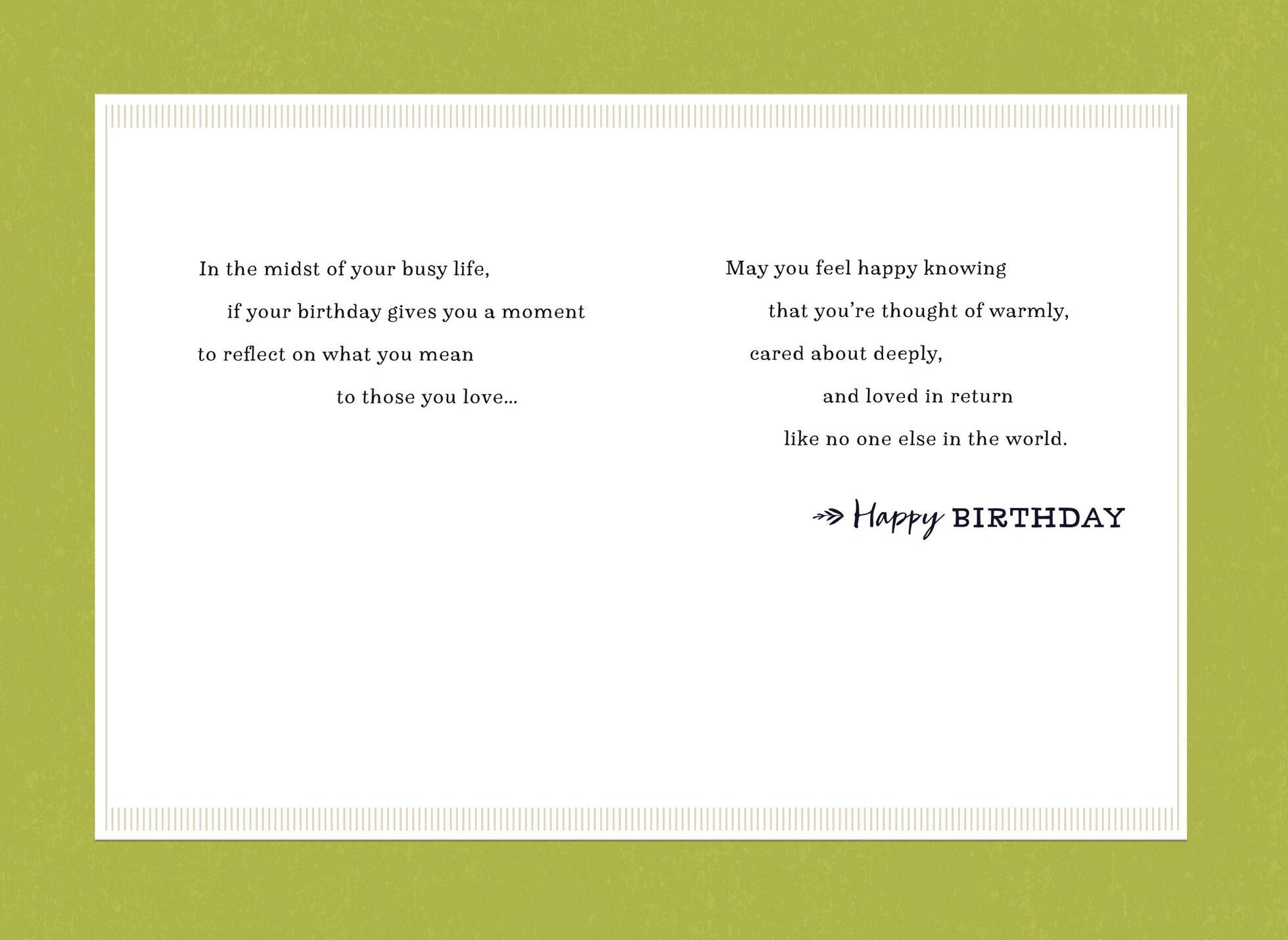 Loved Like No One Else Birthday Card for Brother