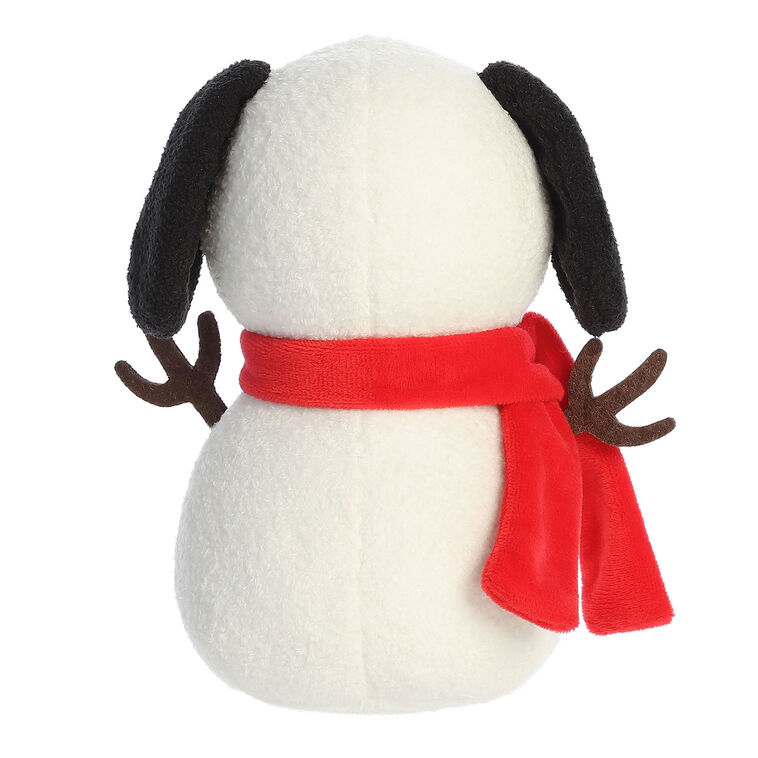 Snoopy Snowman Plush With Red Scarf back image number 2