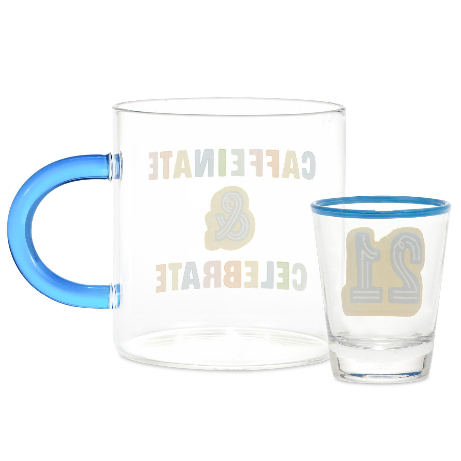 Glass 21st Birthday Mug and Shot Glass Bundle, , large image number 2
