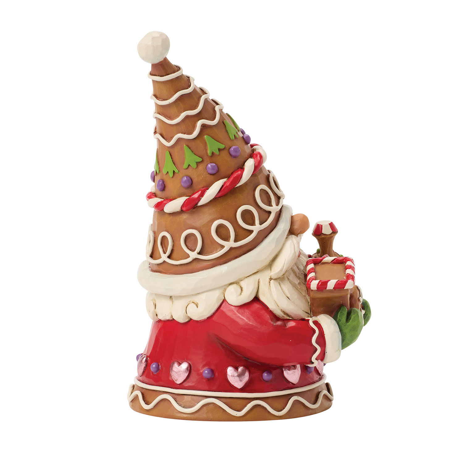 Gingerbread Gnome With Train Jim Shore Statue side image number 4