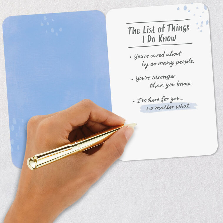 List of Things I Know Encouragement Card Signing card image number 6