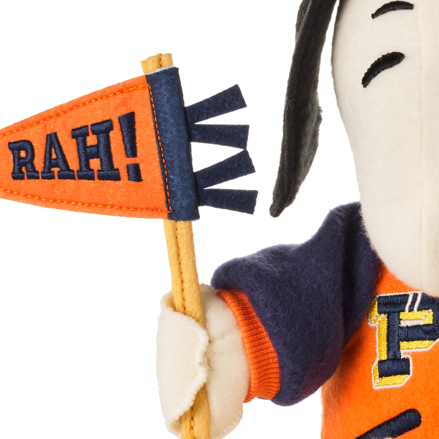 Peanuts Varsity Snoopy in Letter Jacket upclose view image number 4