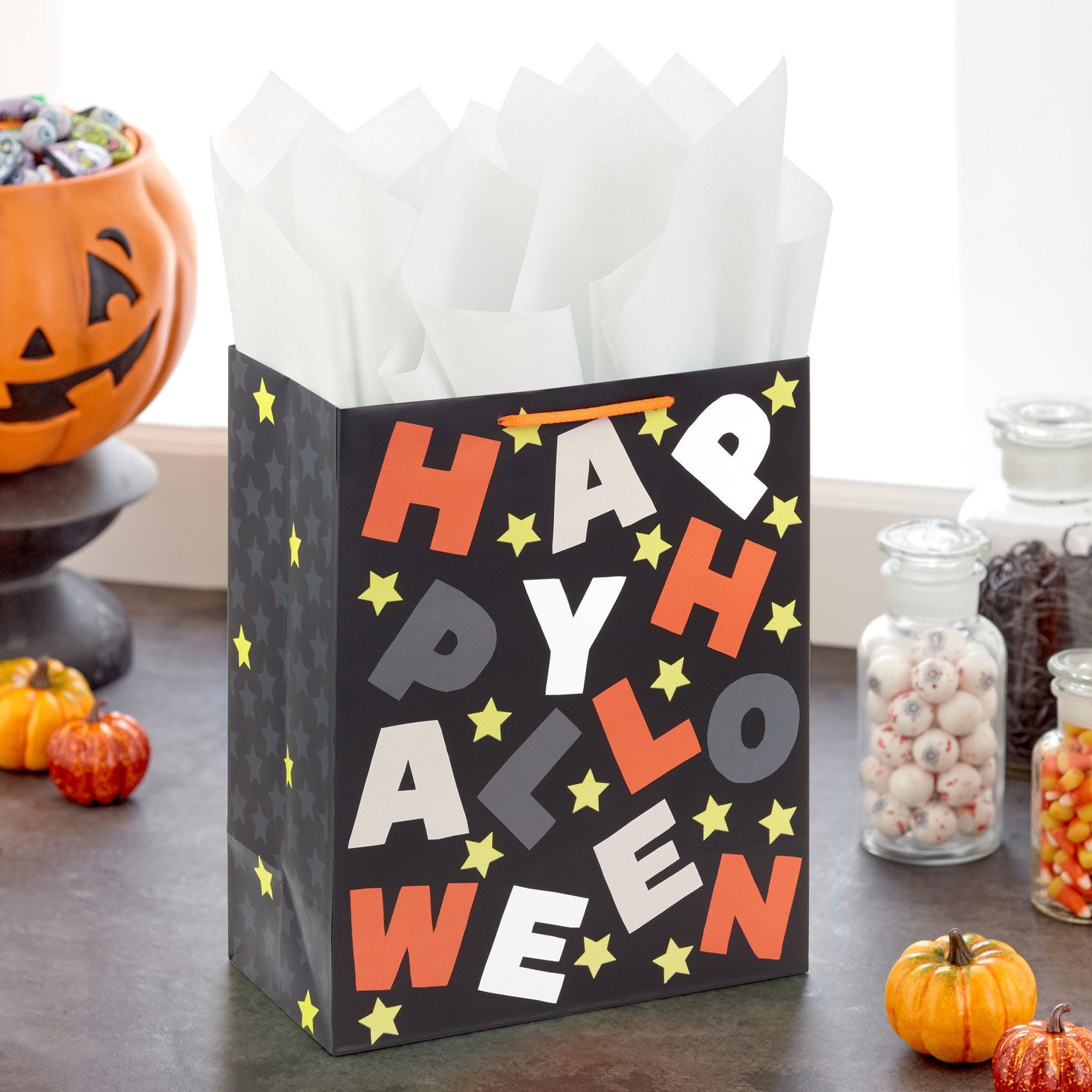 13" Happy Halloween Letters Large Gift Bag for only USD 4.49 | Hallmark