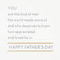 You're the Kind of Man the World Needs Father's Day Card, , large image number 2