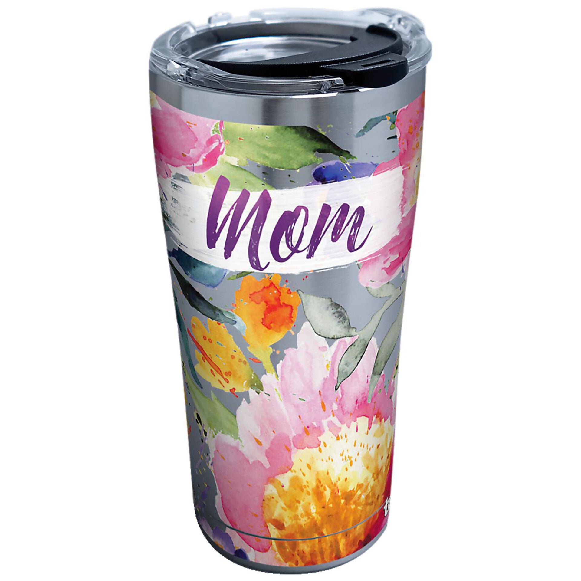 Tervis Mom Large Flower Blooms Stainless Steel Tumbler, 20 oz