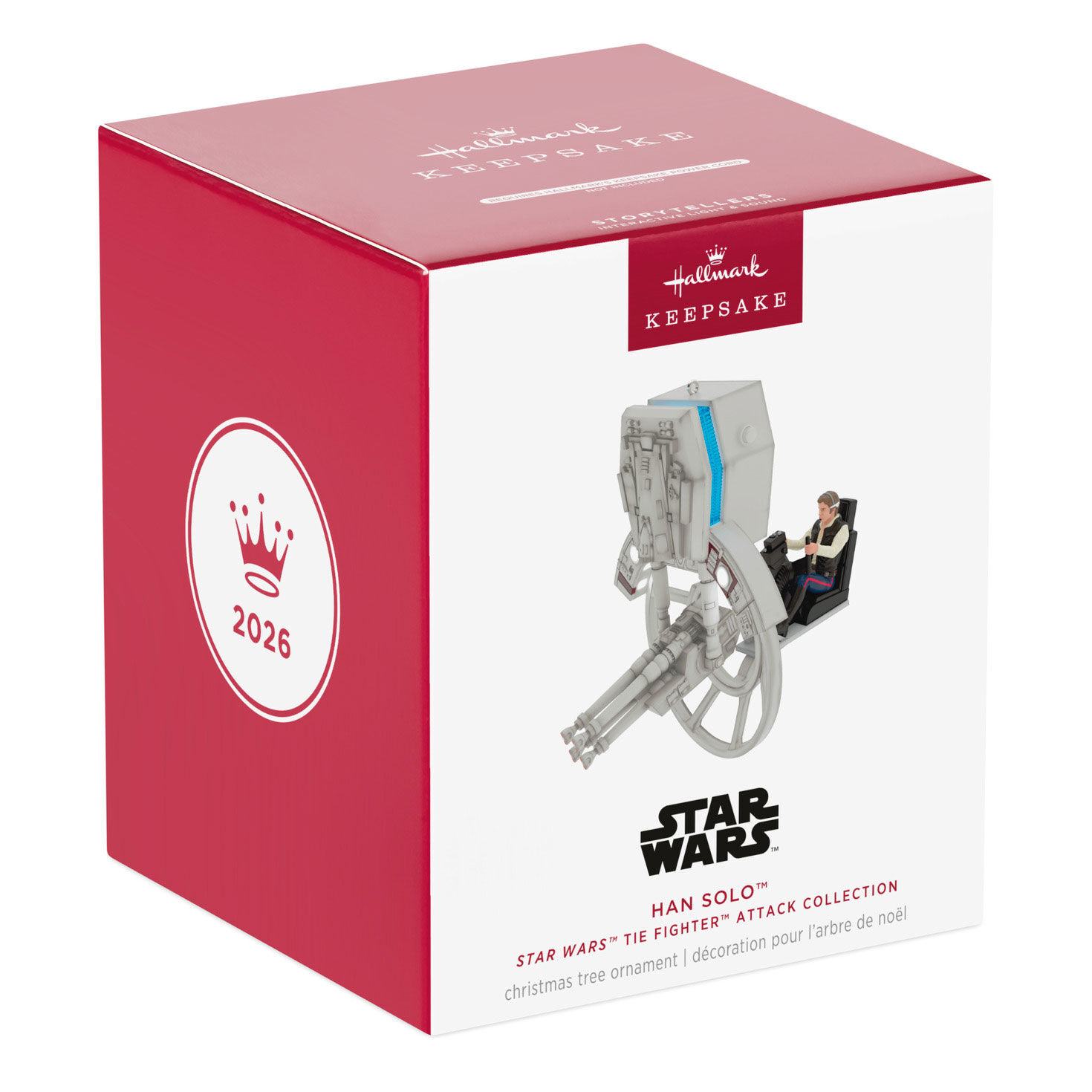 Star Wars Han Solo in Spaceship Seat Ornament package front image number 7