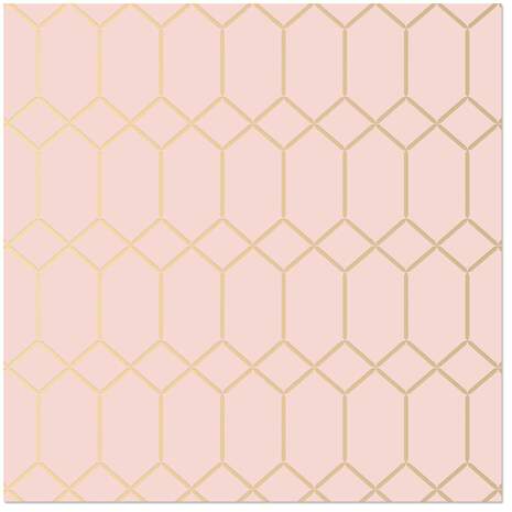 Gold Honeycomb on Pink Wrapping Paper Roll, 22.5 sq. ft., , large
