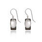 Silver Forest Rectangle and Oval Layered Silver-Tone Drop Earrings, , large image number 1