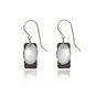 Silver Forest Rectangle and Oval Layered Silver-Tone Drop Earrings, , large image number 1