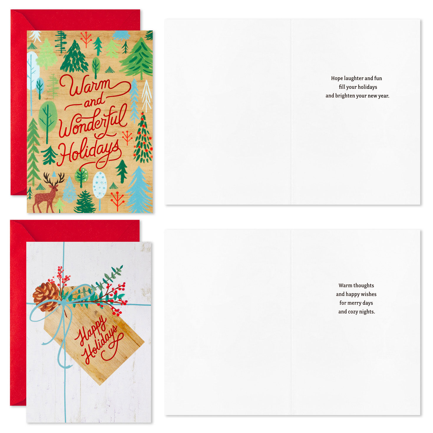 Rustic Icons Boxed Christmas Card Assortment Card Front with Sentiment image number 3
