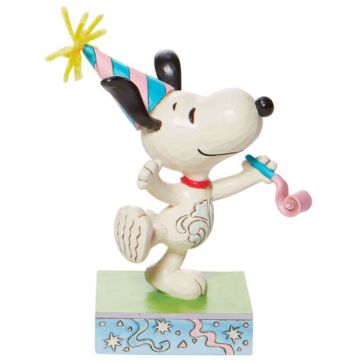 Jim Shore Peanuts Snoopy Birthday Dance Figurine, 5.25", 