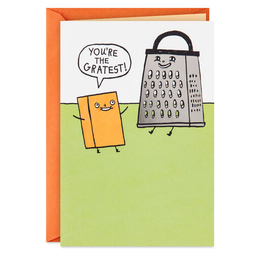Cheesy Pun Funny Thank-You Card, 