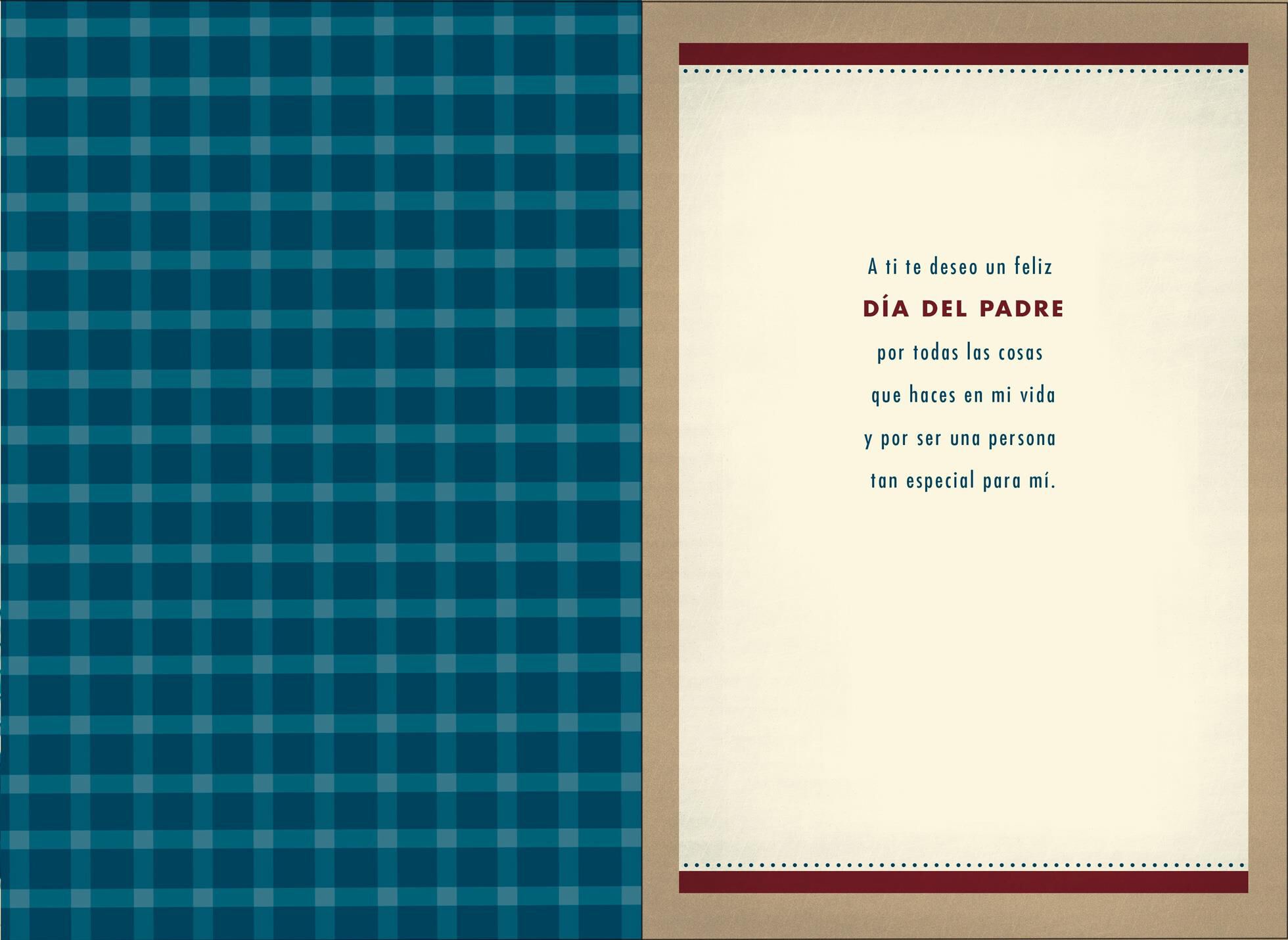 You Lift Me Up Spanish-Language Father's Day Card