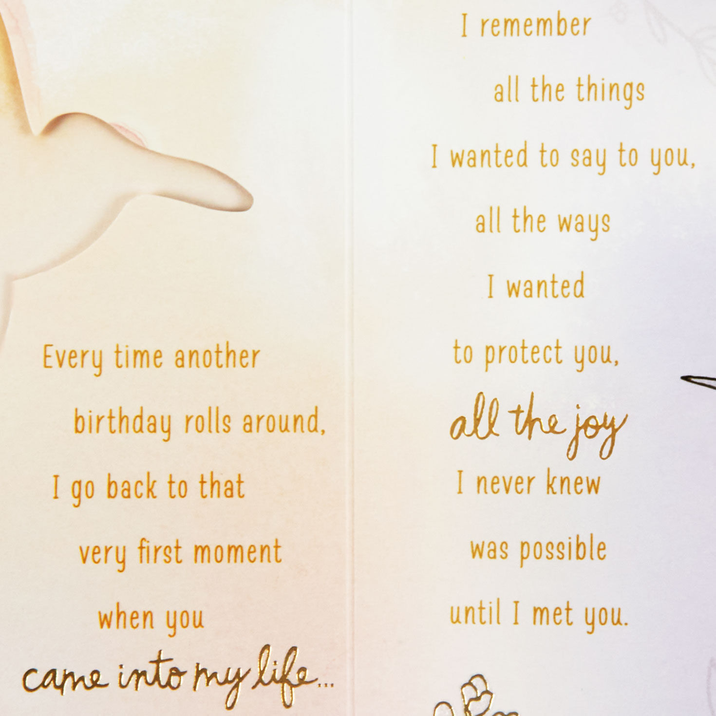 Hummingbirds and Flowers Daughter Birthday Card Sentiment image number 2