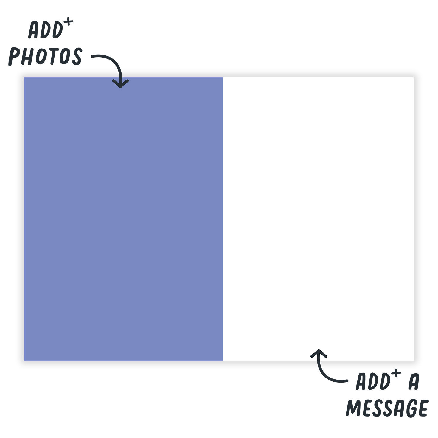 Shapes Confetti Personalized Anniversary Card Open Card indicating personalization image number 3