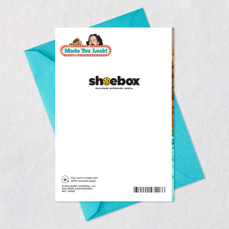 Girl and Cookie Jar Funny Birthday Card Card Back with Envelope image number 7