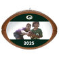 NFL Football Green Bay Packers Text and Photo Personalized Ornament  image number 1