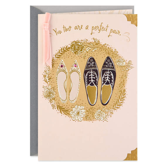 You Two Are a Perfect Pair Wedding Card, , large image number 1