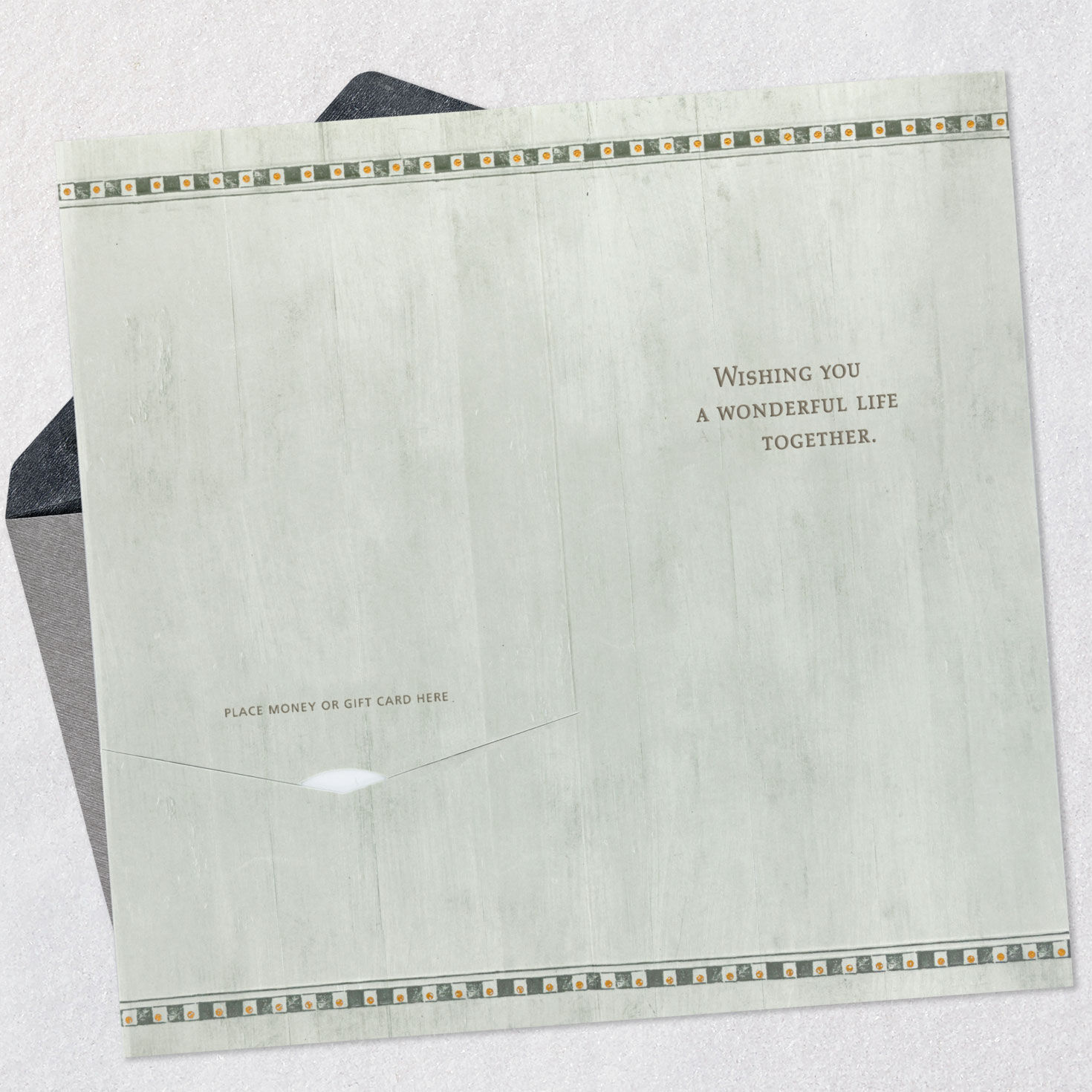 Wonderful Life Together Money Holder Wedding Card, , large image number 4