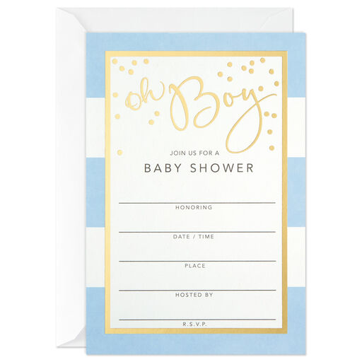 Featured image of post Blank Baby Shower Invitation Template Boy