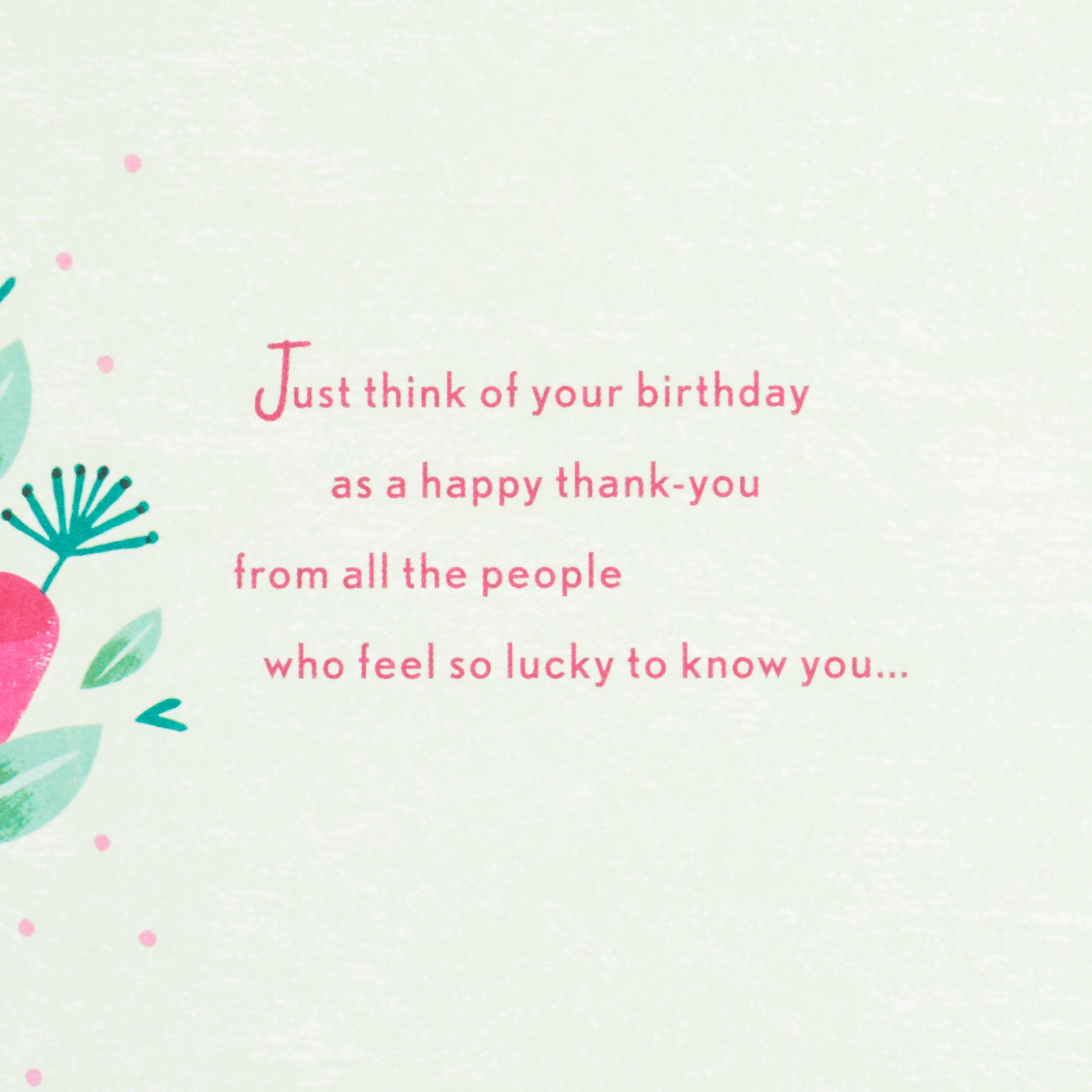 Flowers on Cake Birthday Card Sentiment image number 2