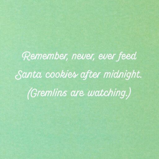 Gremlins™ Don't Feed Santa After Midnight Christmas Card, 