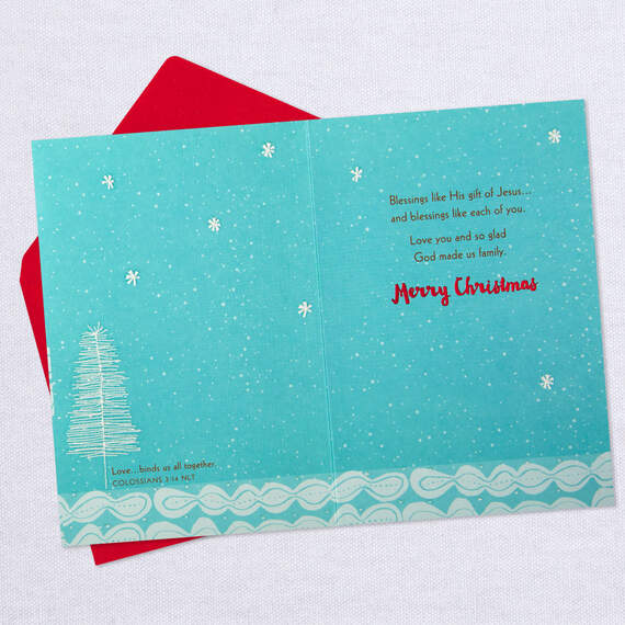 Blessings Like You Religious Christmas Card for Son and Family, , large image number 3