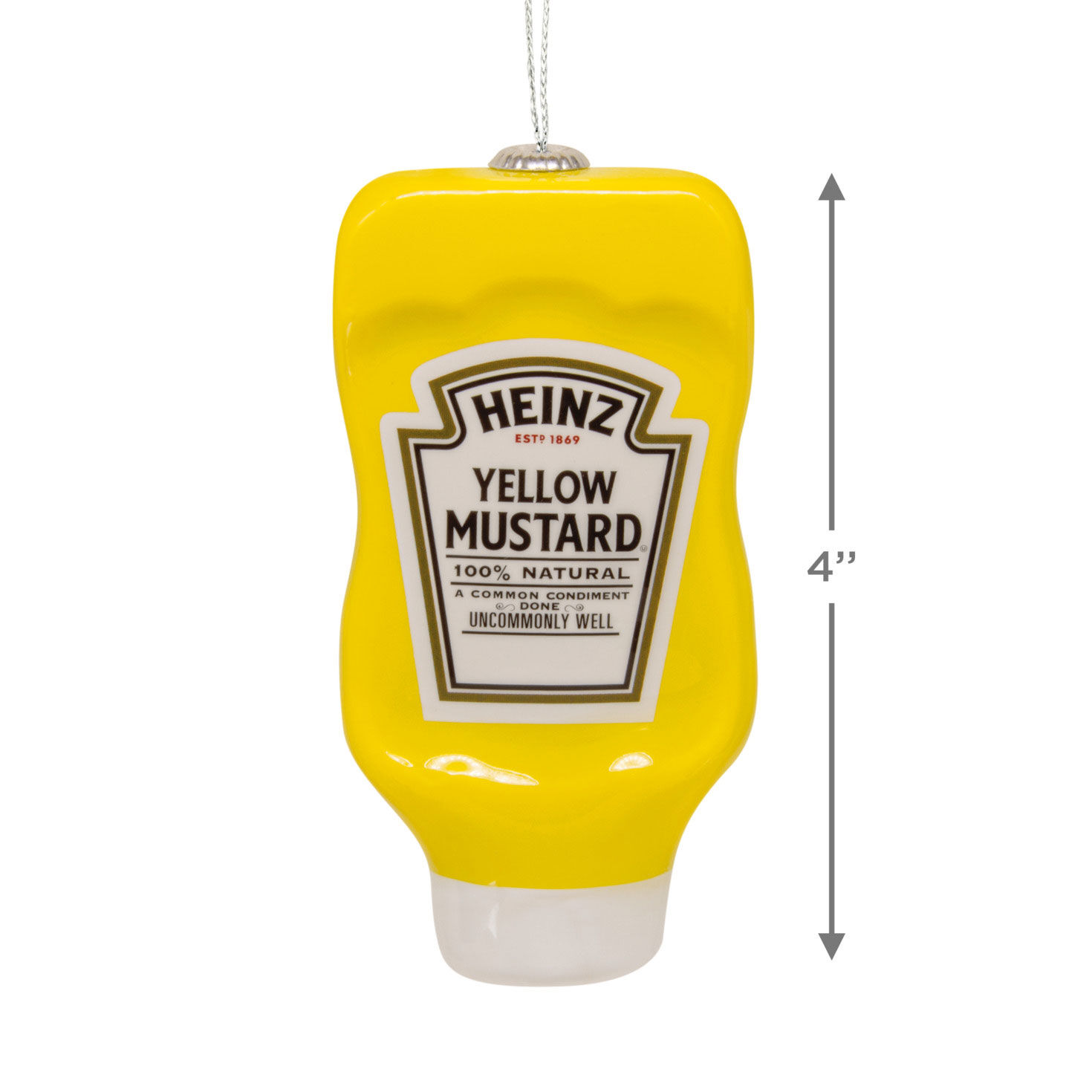 Heinz Mustard Bottle Christmas Ornament measurement image number 3