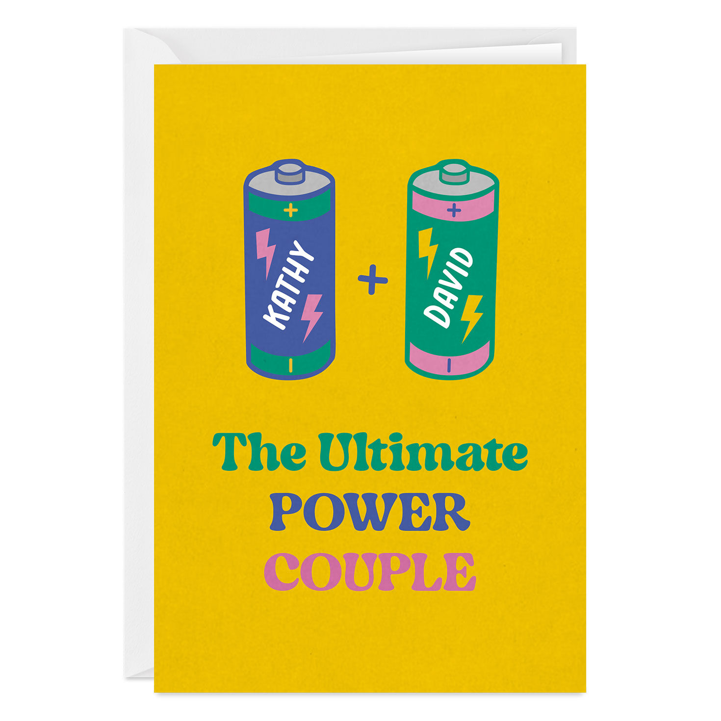 Ultimate Power Couple Custom Anniversary Card