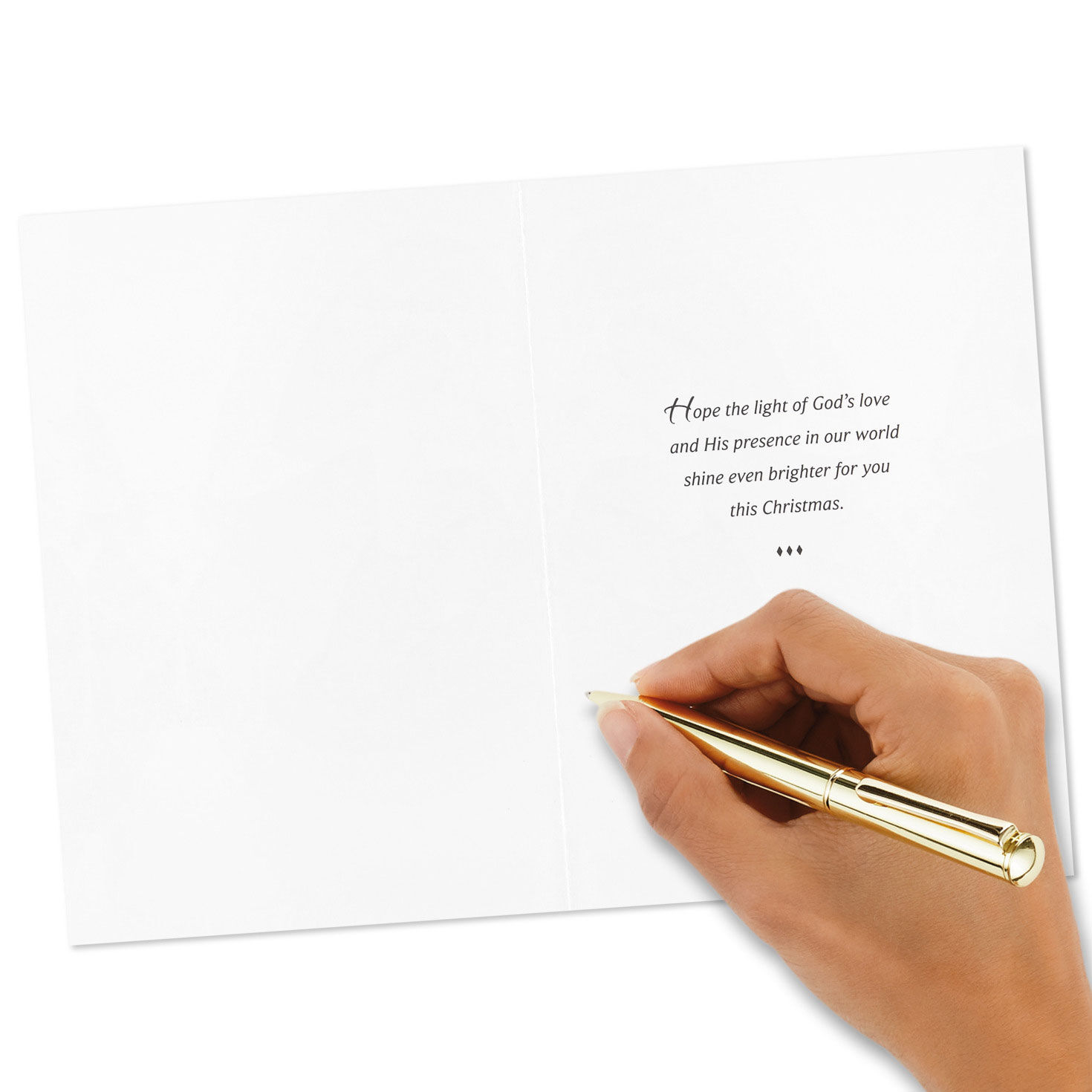 White and Gold Assorted Boxed Christmas Cards Signing card image number 6