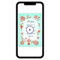 Pink Carnations Personalized Mother's Day Card phone with card front image number 1