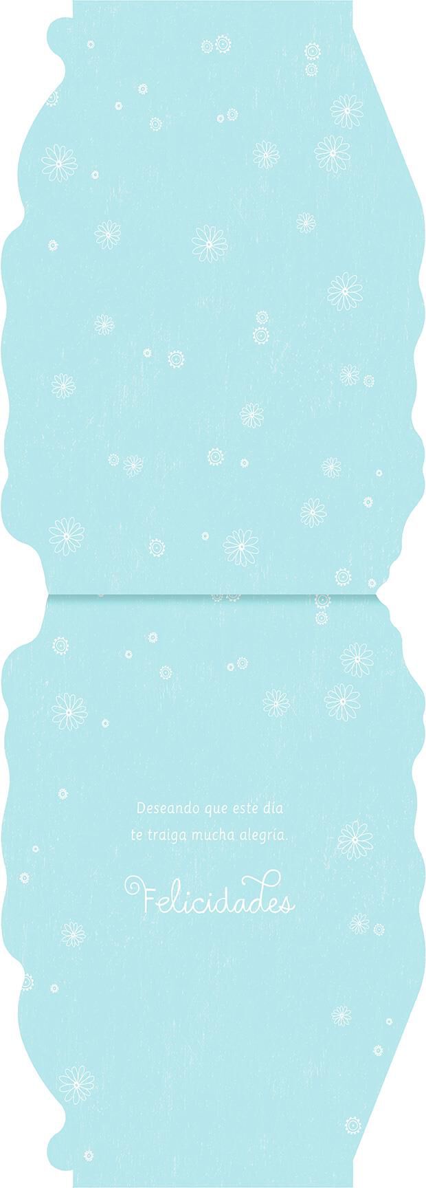 Happy Flowers Large Spanish-Language Birthday Card, 12"