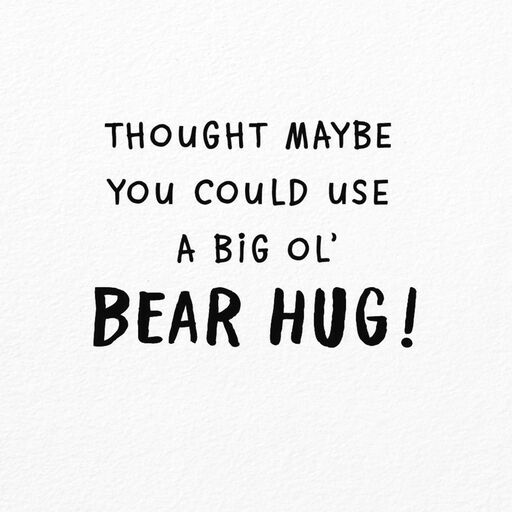 Big Bear Hug Encouragement Card, 