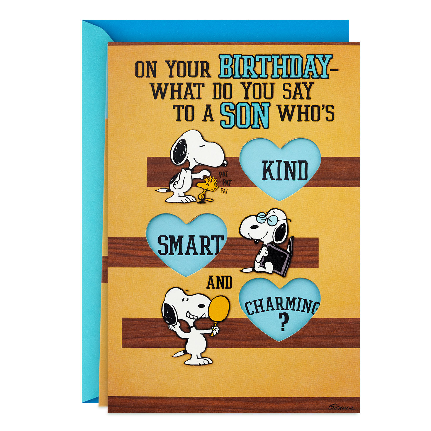 Peanuts® Snoopy Kind, Smart and Charming Birthday Card for Son