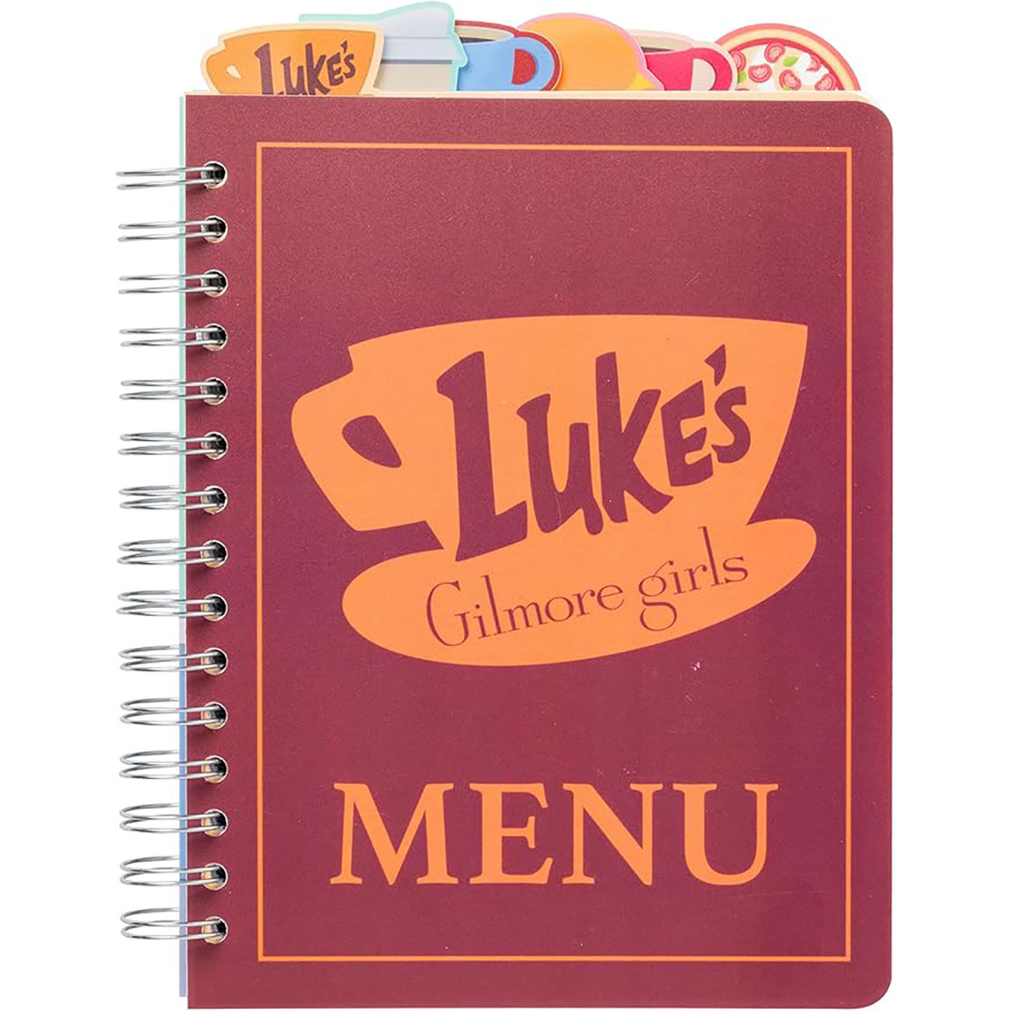 Silver Buffalo Gilmore Girls Luke's Diner Menu Tabbed Notebook