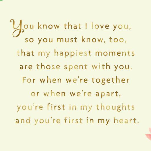 Love, You're First in My Heart St. Patrick's Day Card, 