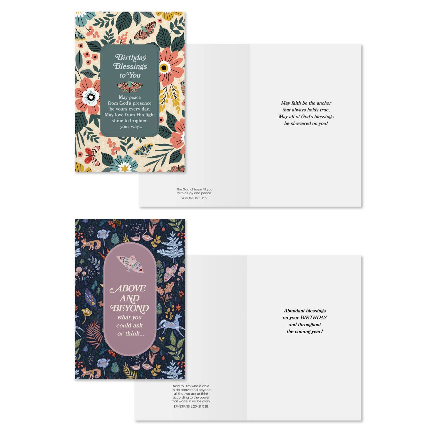 Nature Prints DaySpring Birthday Cards Assortment Card Front with Sentiment image number 3