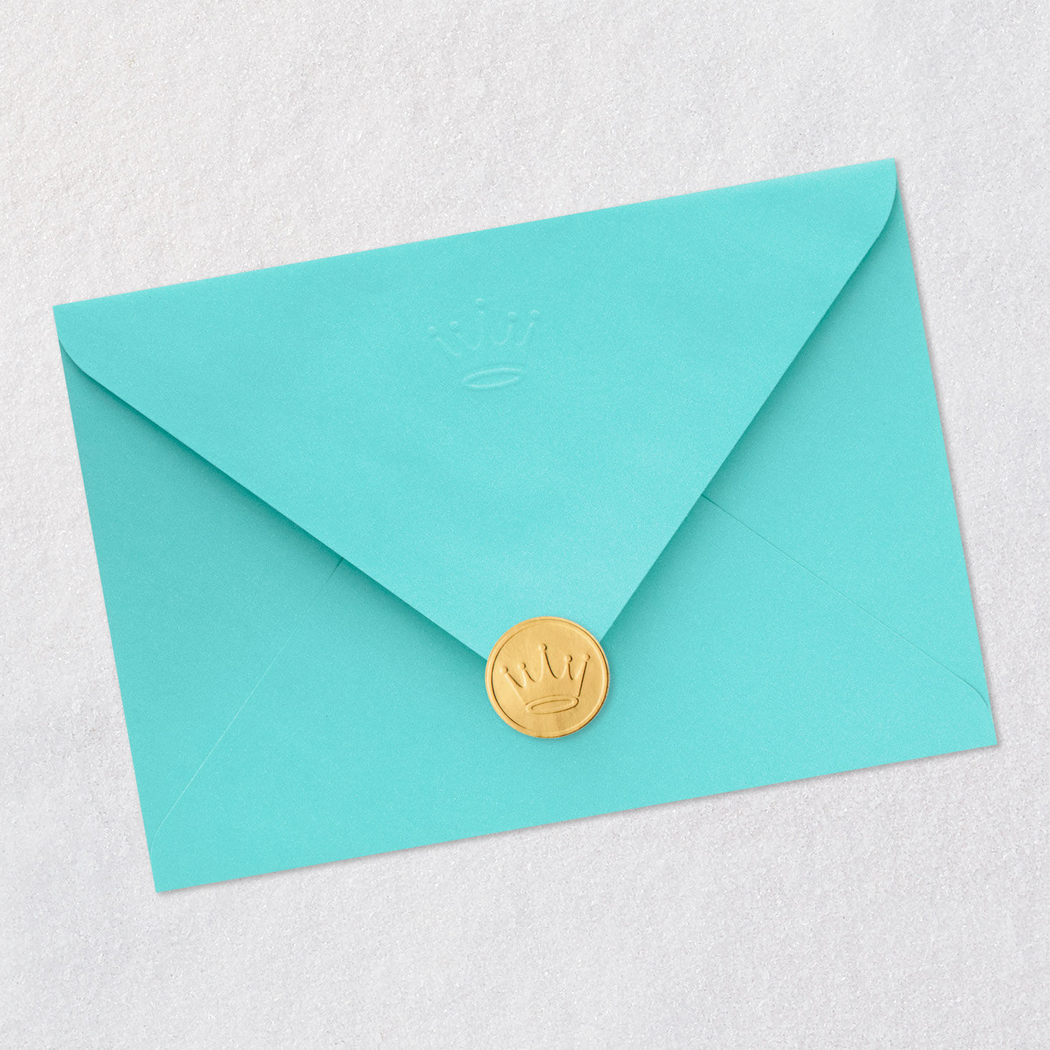 Gold and Green Cake & Stars Birthday Card for Dad Envelope Back with Seal image number 8