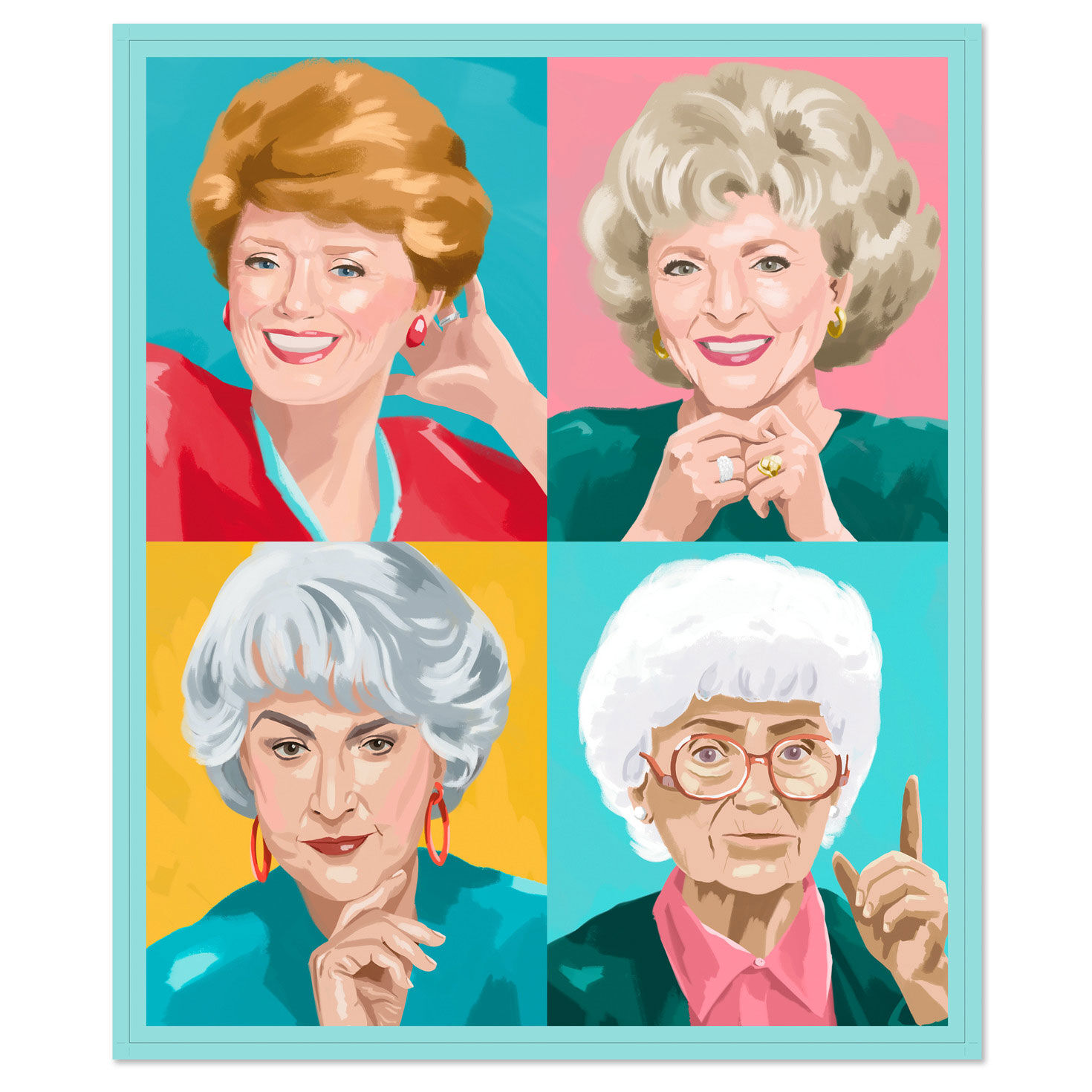 Golden Girls Characters Blanket Flat image number 2