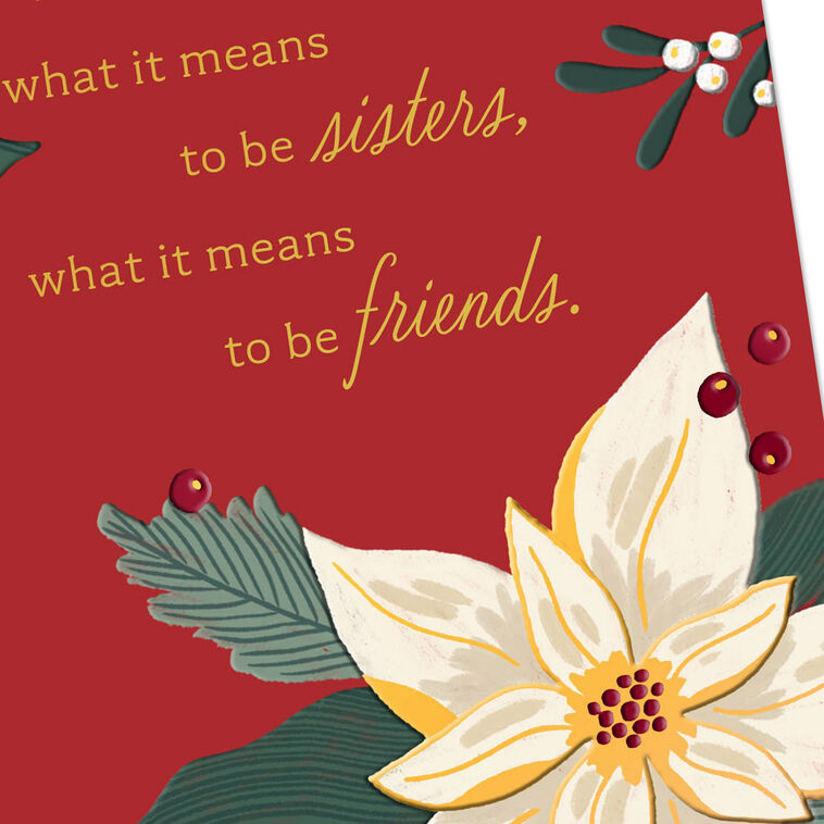 Glad We're Sisters and Friends Christmas Card, , large image number 5